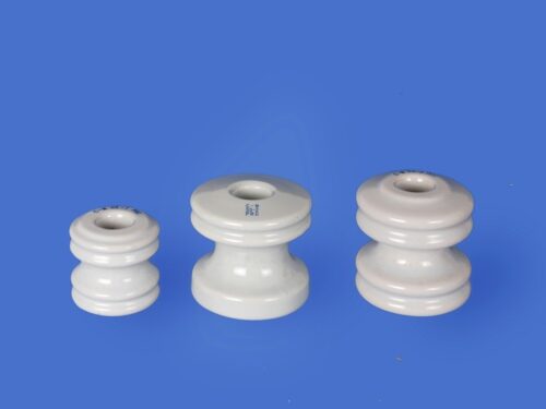 ANSI 53 series porcelain spool insulators brown glaze (also available in gray)
