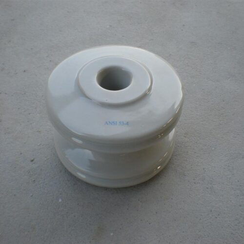 ANSI 53-4 porcelain spool insulator gray glaze