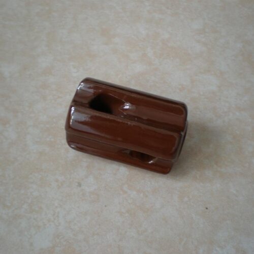 ANSI 54-1 porcelain strain insulator brown glaze