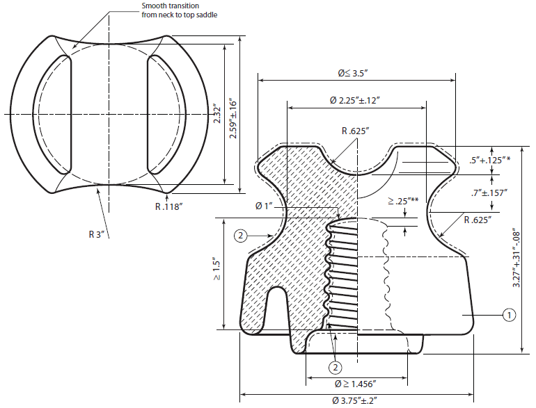 55-2 fig ANSI 55-2 Insulator