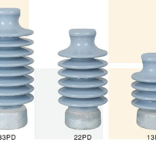 22PD porcelain line post pin insulator grey sand glaze CFE 52000-91 for Mexican market