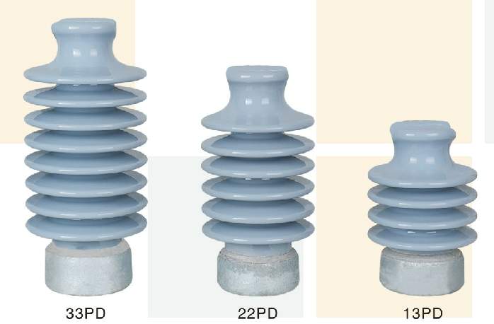 13PD 22PD 33PD 22PD porcelain line post pin insulator grey sand glaze CFE 52000-91 for Mexican market
