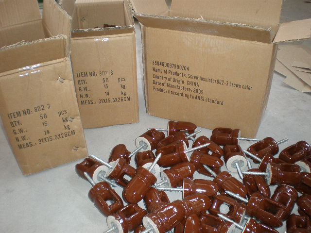 Wiring Insulators — Customizable Design, Brown/Gray Glaze, Reliable Electrical Wiring Insulation, IEC 60383