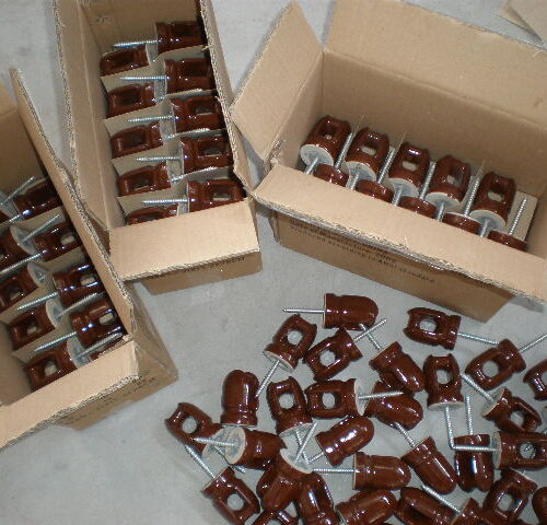 Wiring Insulators — Customizable Design, Brown/Gray Glaze, Reliable Electrical Wiring Insulation, IEC 60383