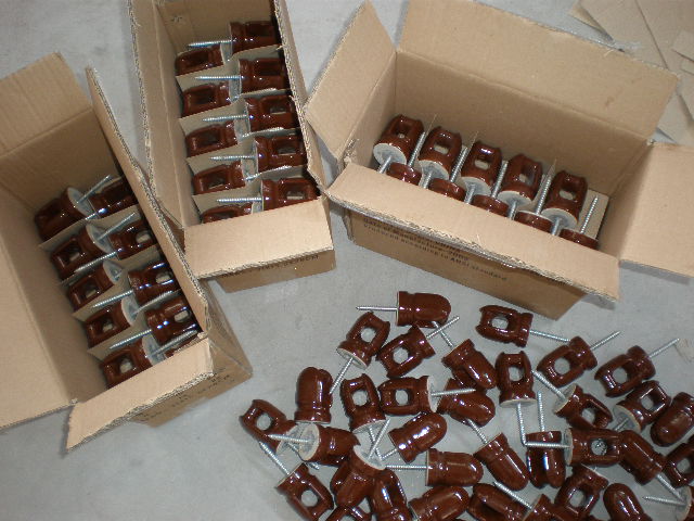 Wiring Insulators — Customizable Design, Brown/Gray Glaze, Reliable Electrical Wiring Insulation, IEC 60383